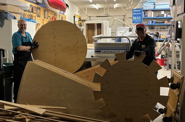 A few of the parts produced