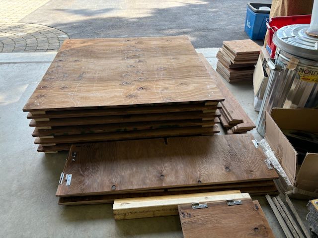 Breaks down for easy shipping and/or storage